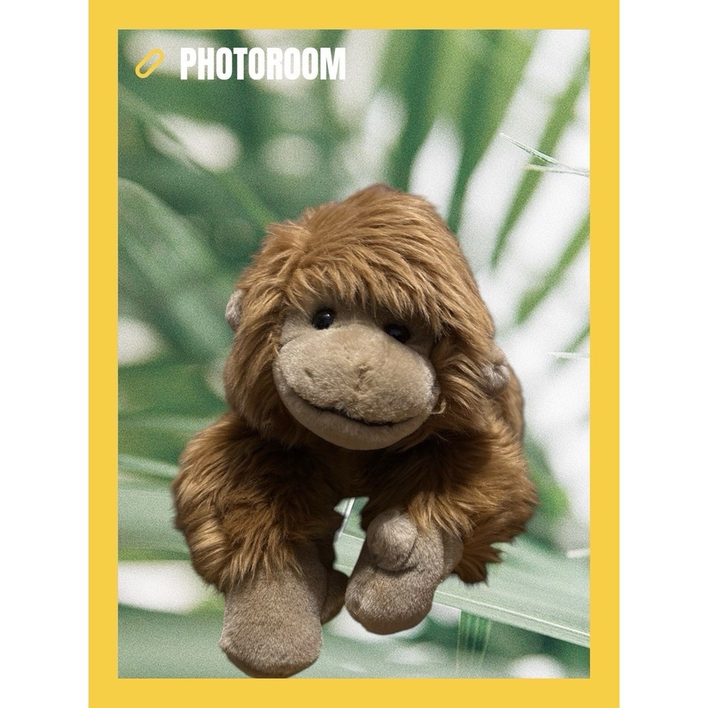 Animal Adventure Large Plush Brown Monkey Stuffed Animal 2000 Adorable